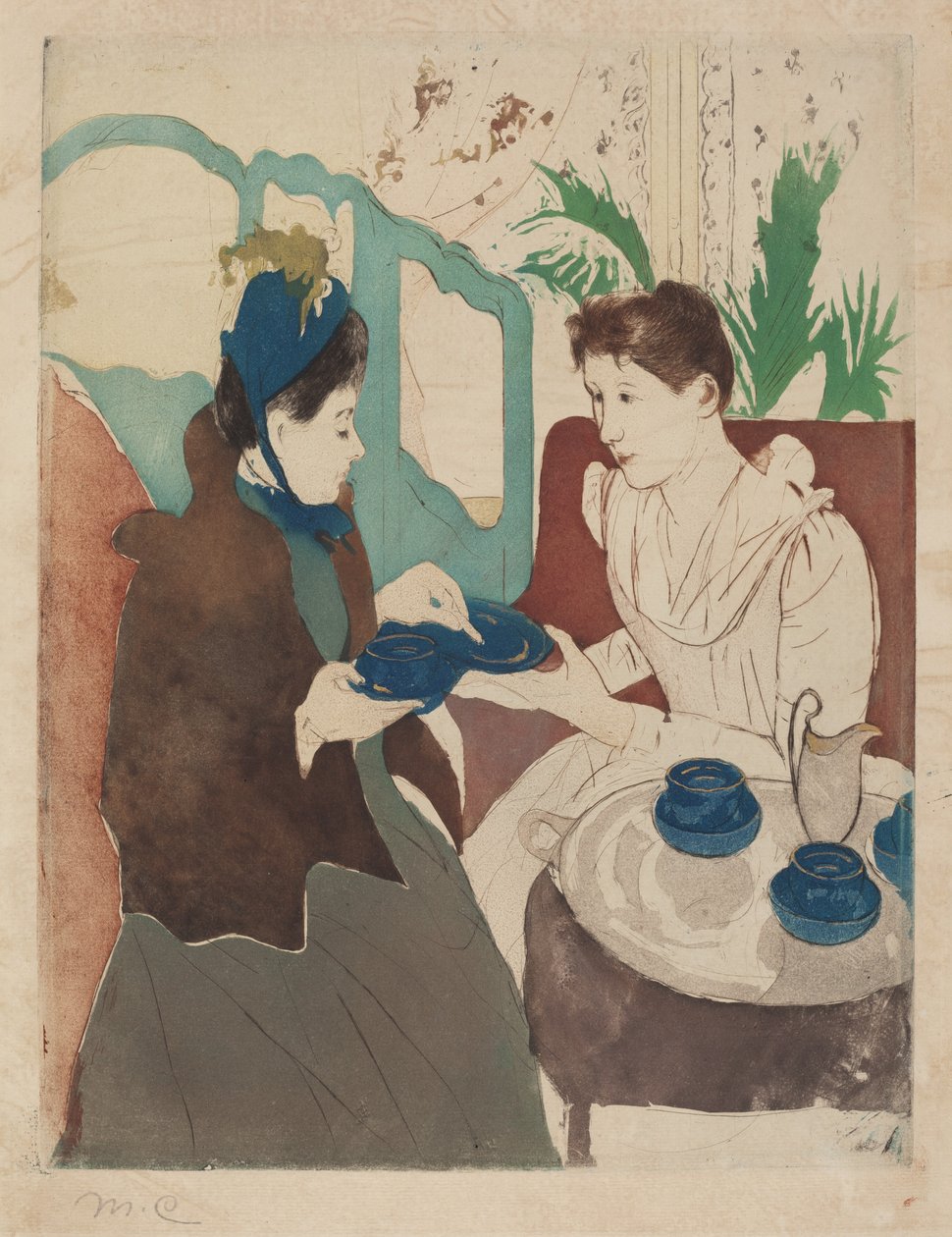 Tè pomeridiano, 1890-1891 da Mary Cassatt