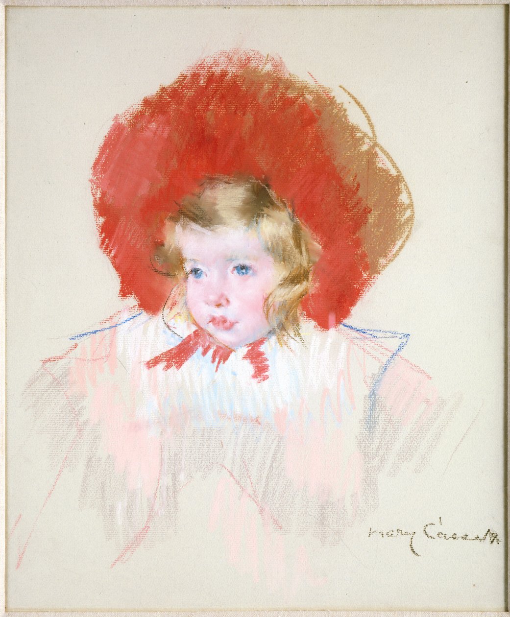 Bambino con cappello rosso da Mary Cassatt
