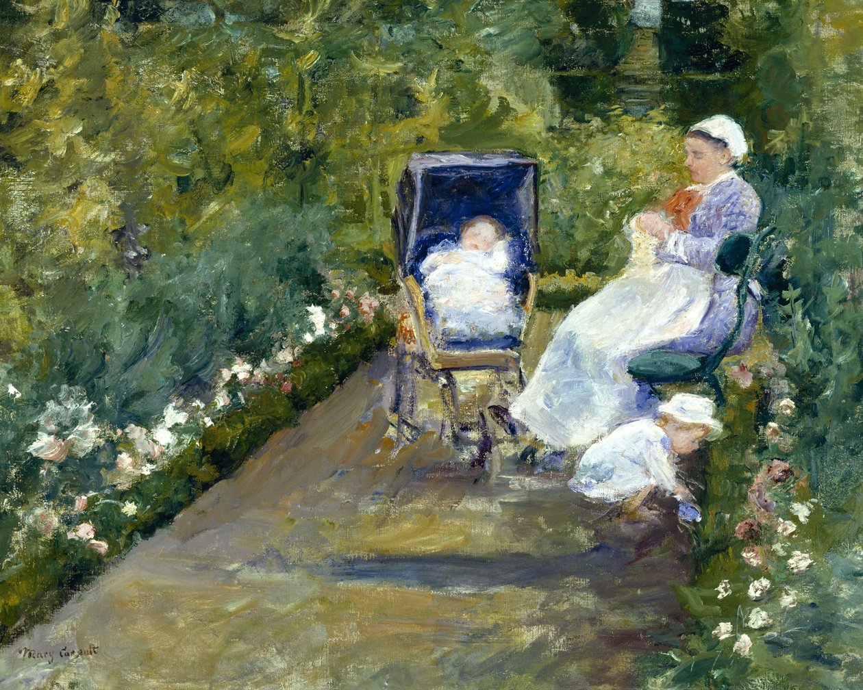 Bambini in un giardino (La bambinaia) da Mary Cassatt