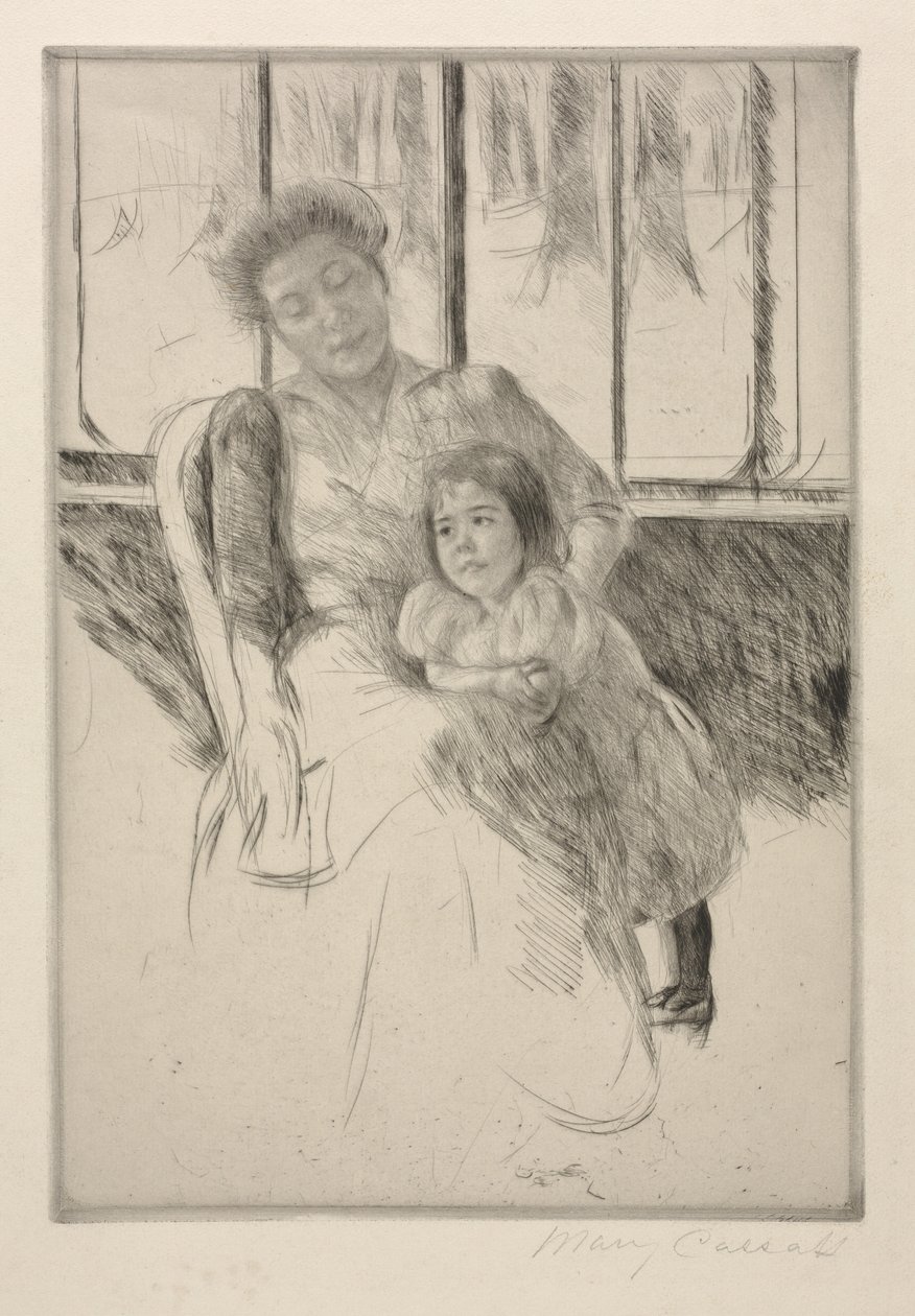 Nella serra, c. 1901 da Mary Cassatt