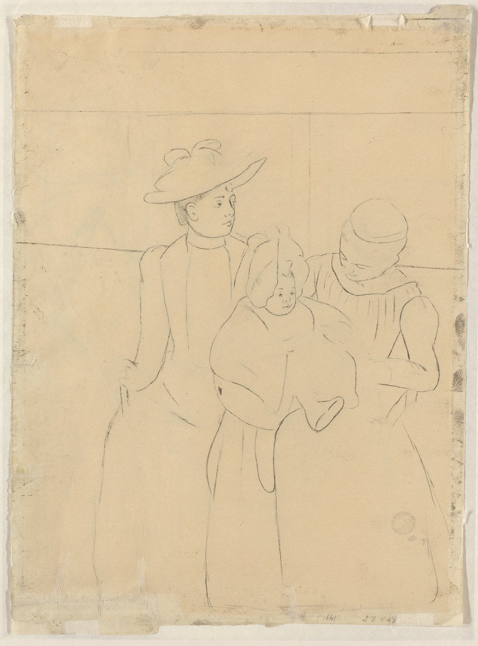 In omnibus (verso) da Mary Cassatt