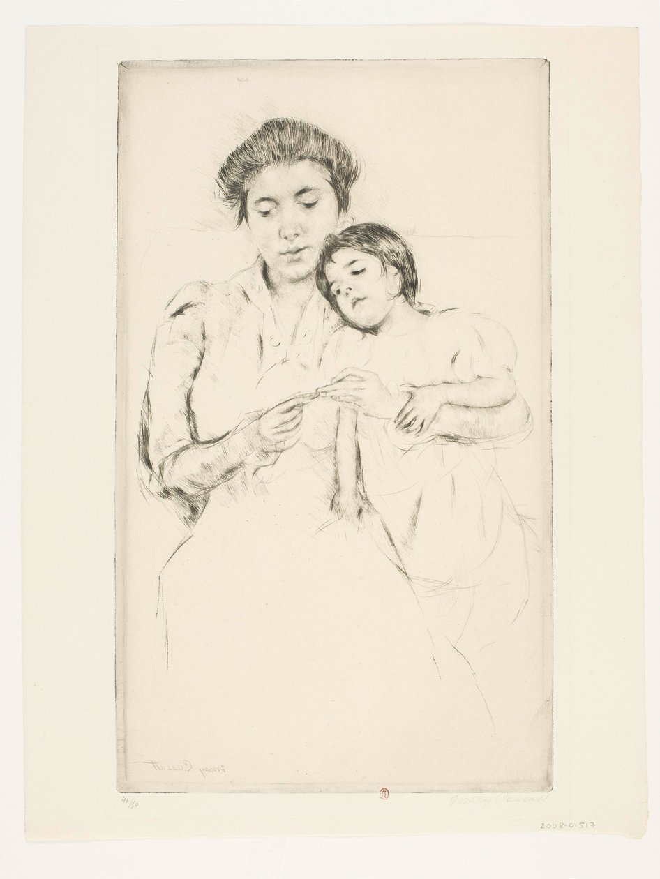 Lezione di uncinetto da Mary Cassatt
