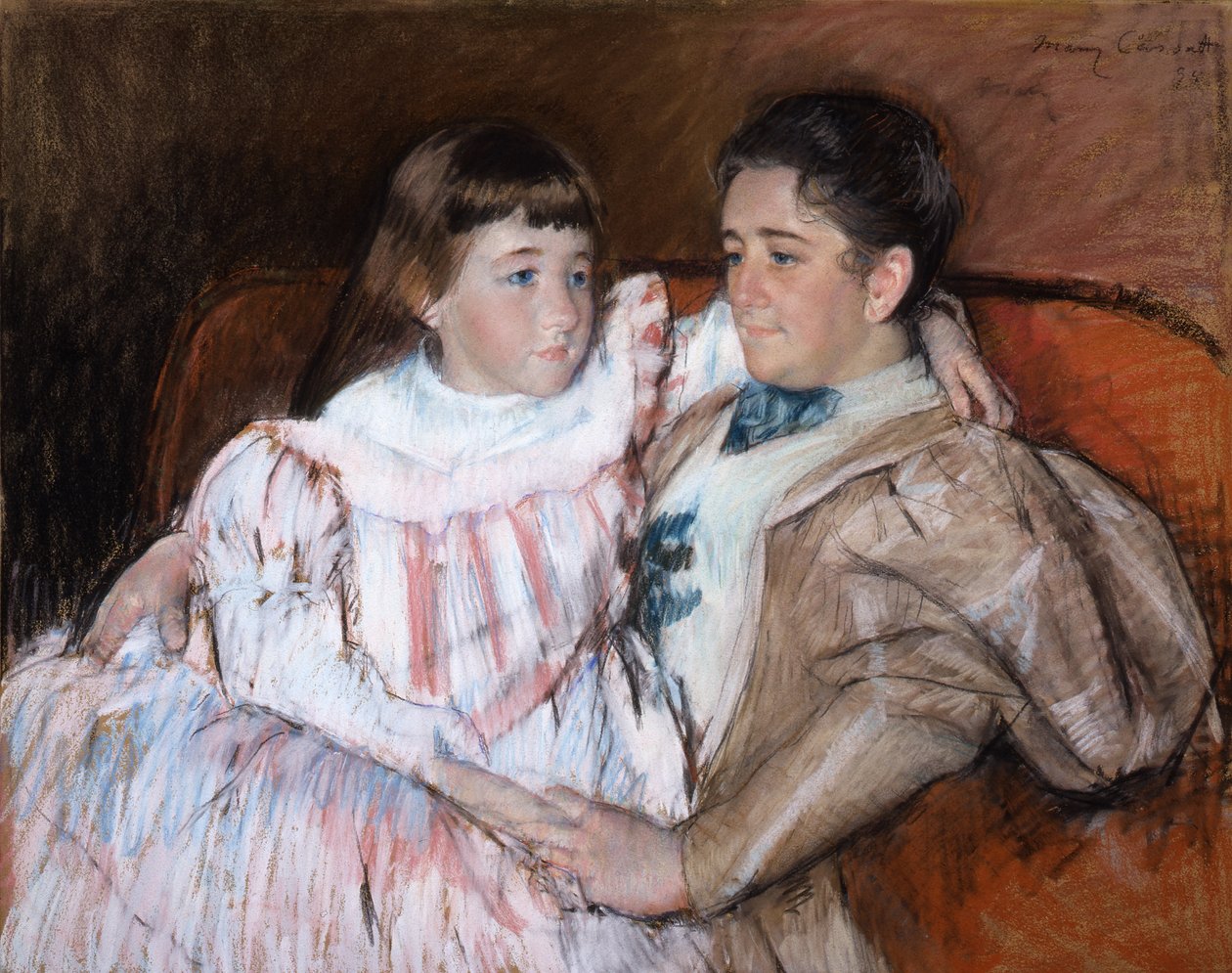 Louisina Havemeyer e sua figlia Electra, 1895 da Mary Cassatt