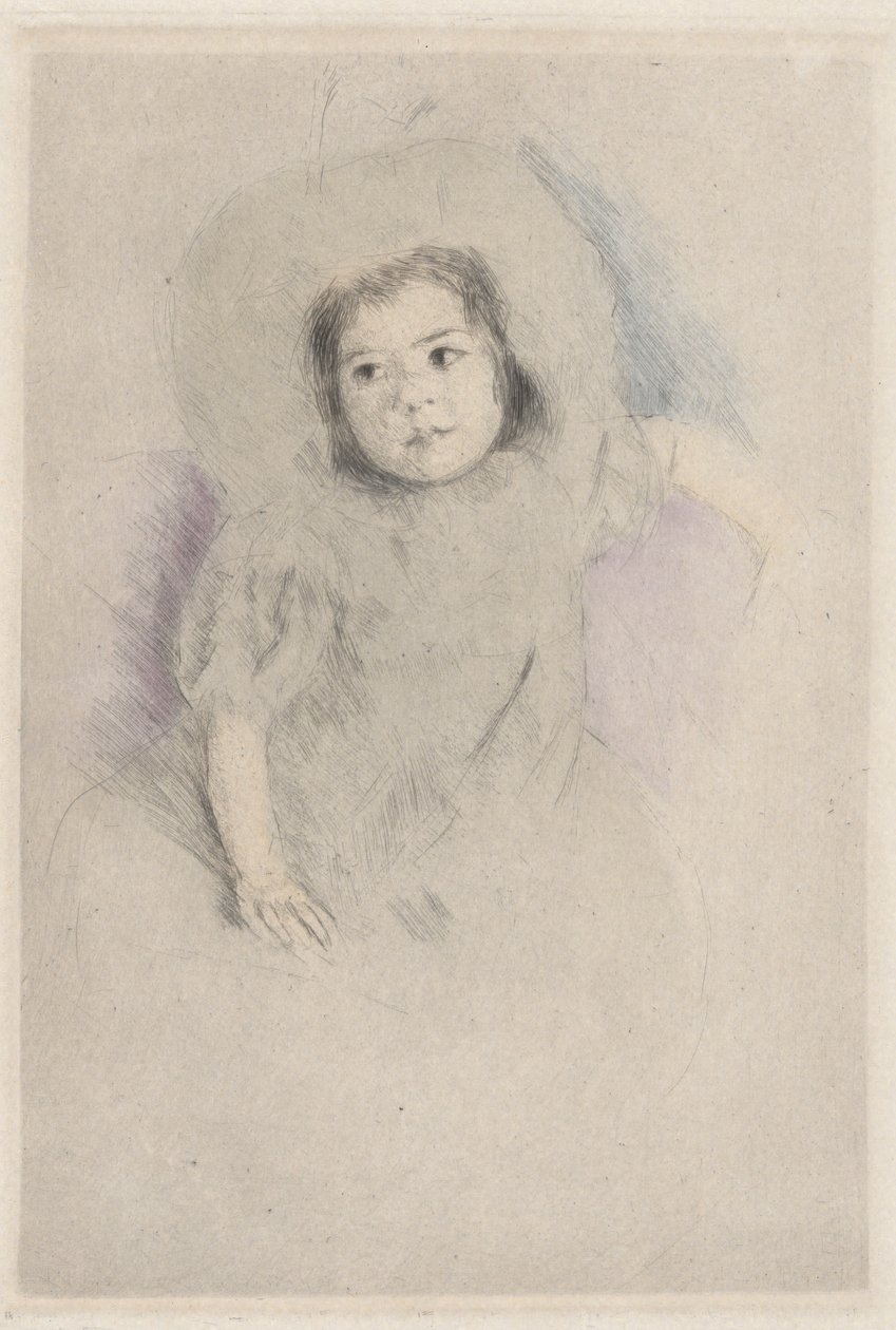 Margot con un Cappello (No. 1) da Mary Cassatt