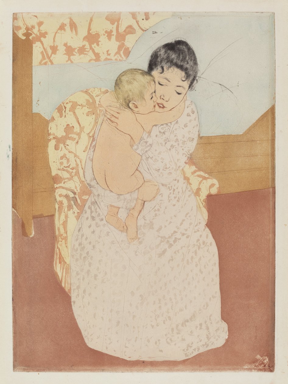 Carezza materna, 1890-1891 da Mary Cassatt