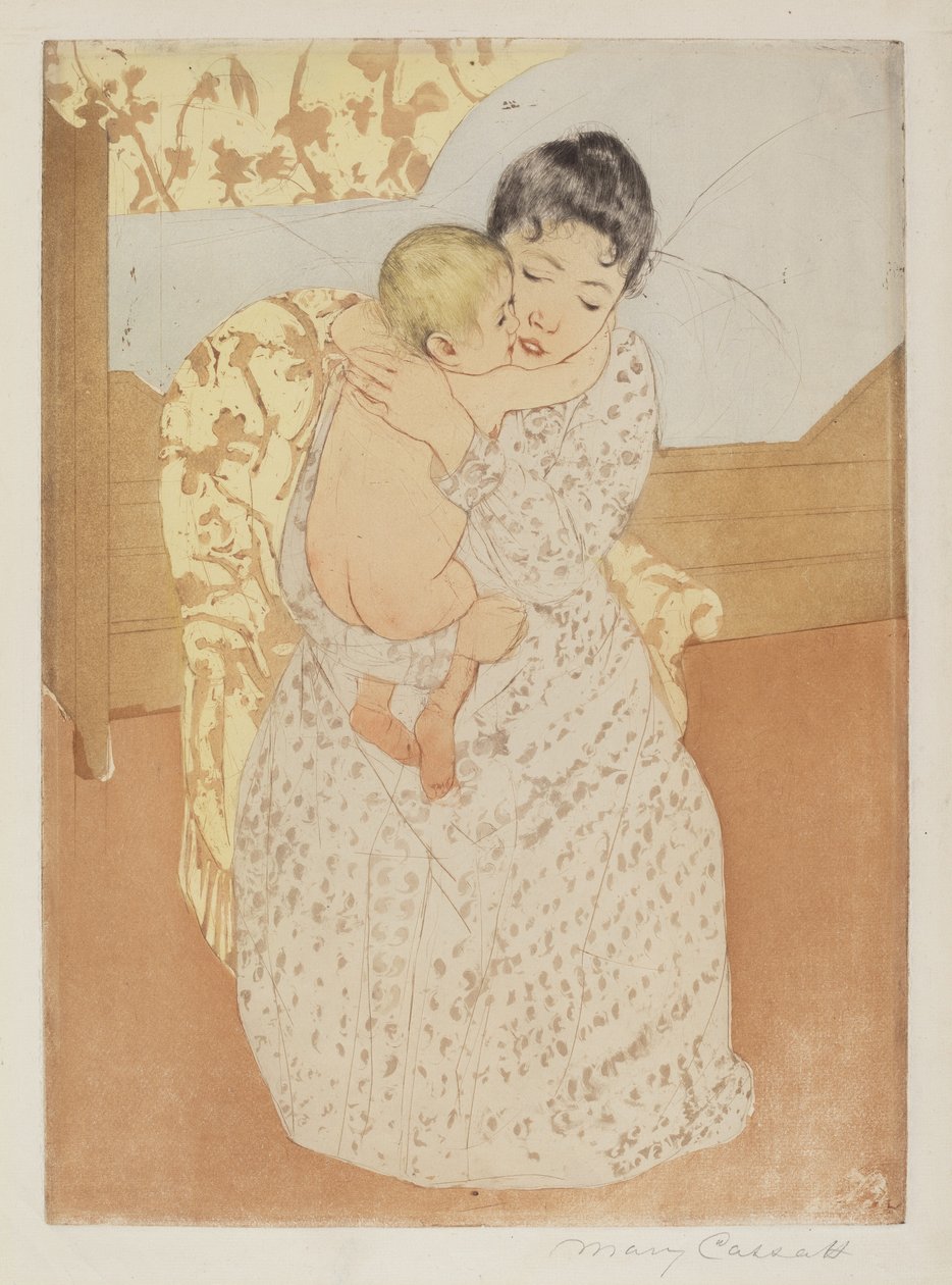 Carezza materna, c. 1891 da Mary Cassatt