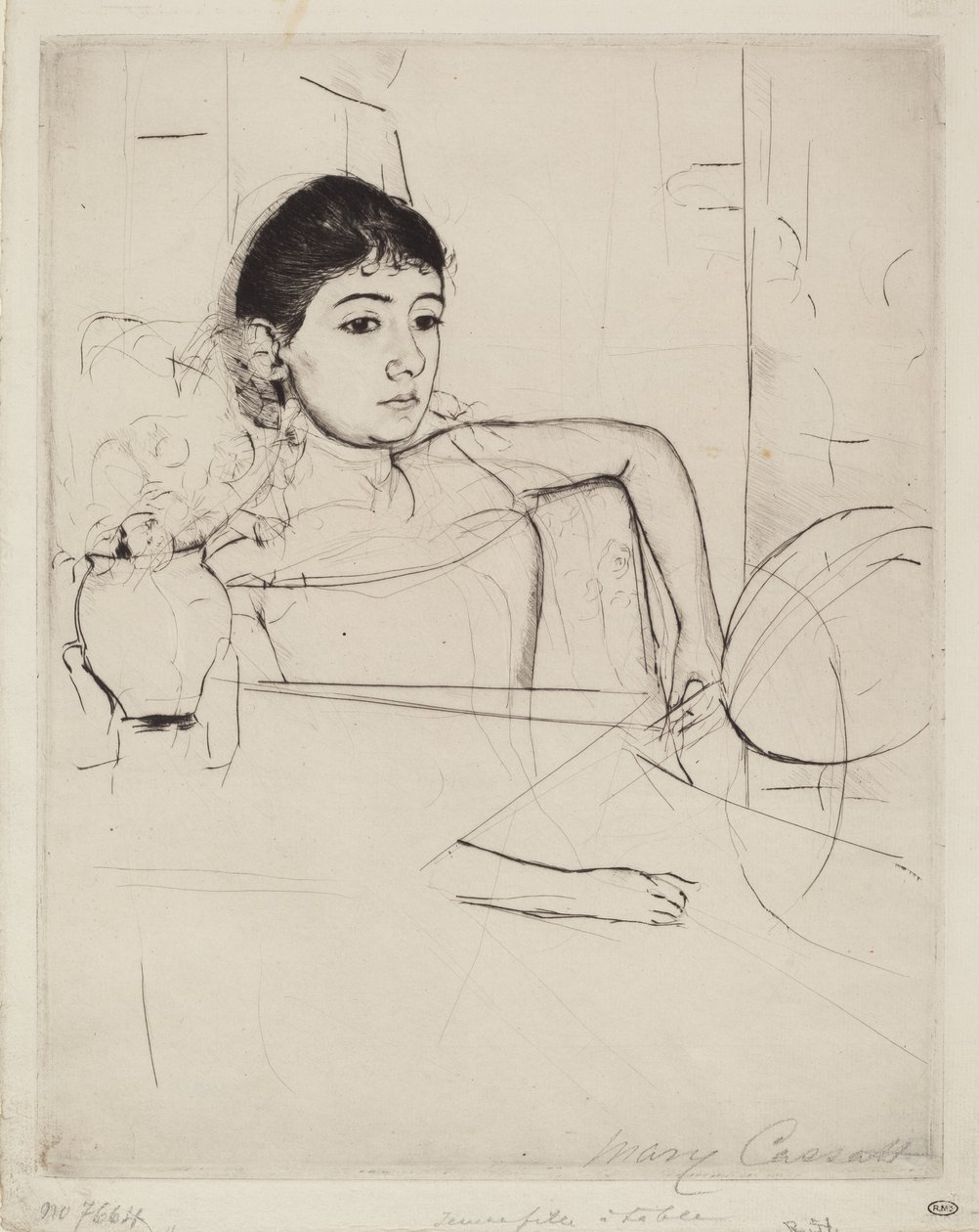 Mimi come una bruna da Mary Cassatt