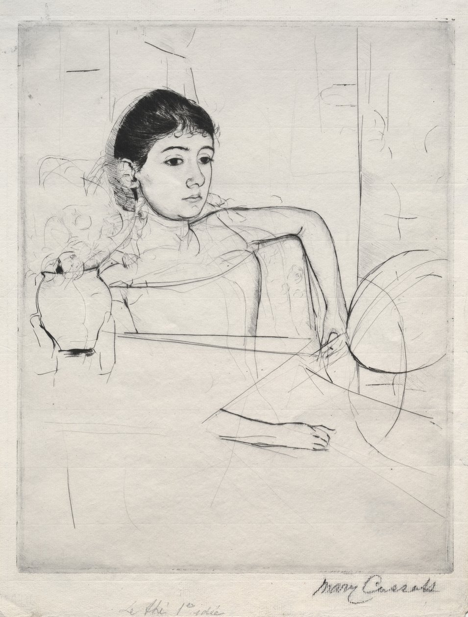 Mimi come una bruna, 1889 da Mary Cassatt
