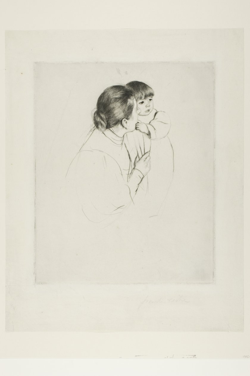 Madre contadina e bambino da Mary Cassatt