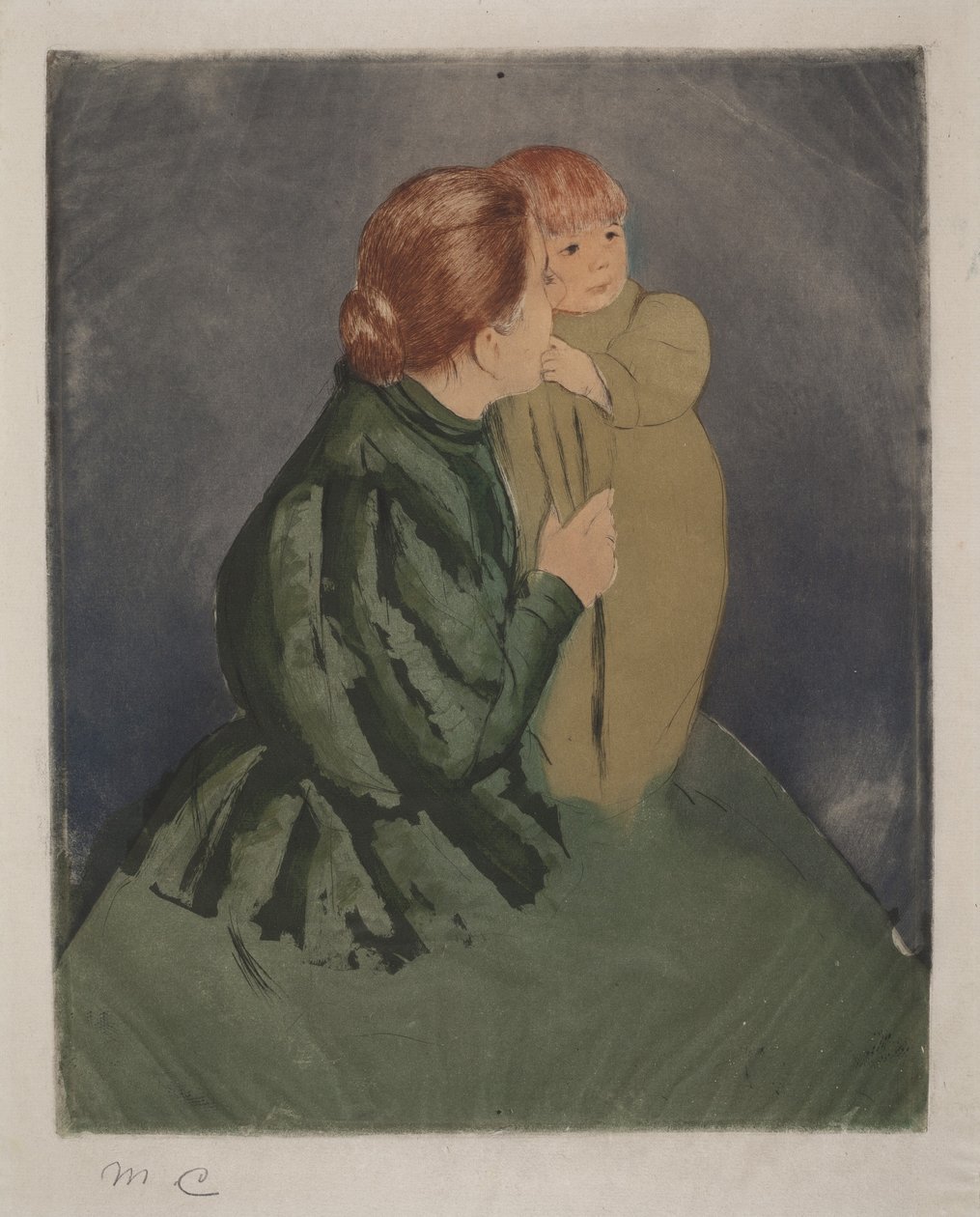 Madre contadina e bambino da Mary Cassatt