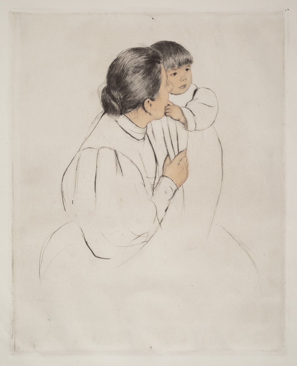 Madre contadina e bambino da Mary Cassatt