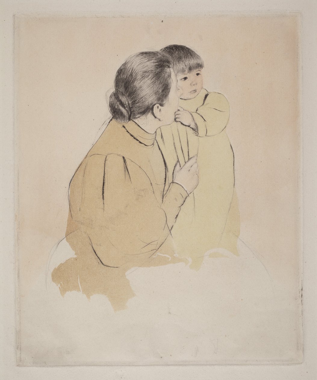 Madre contadina e bambino da Mary Cassatt