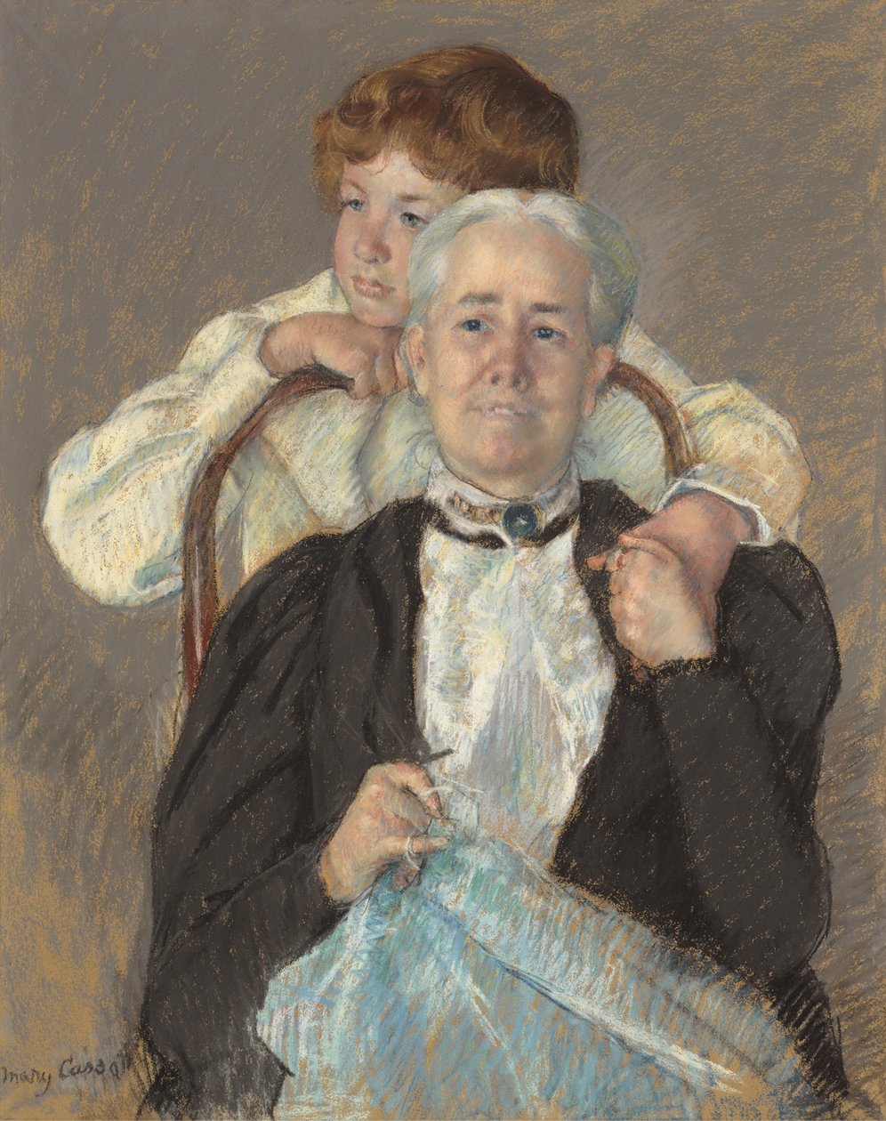 Ritratto della signora Cyrus J. Lawrence con il nipote R. Lawrence Oakley da Mary Cassatt