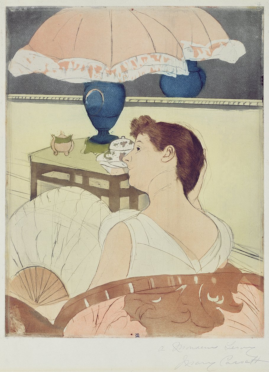 La lampada, 1891 da Mary Cassatt