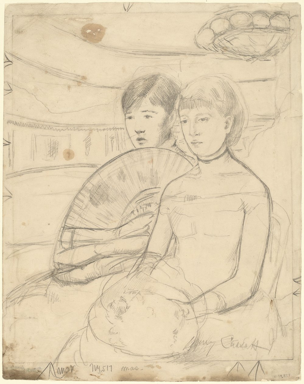 La Loge [recto], 1882 da Mary Cassatt