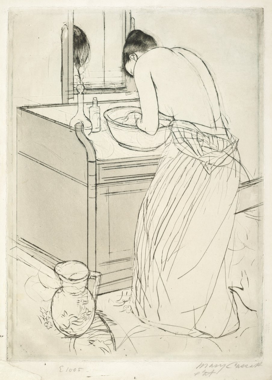 Donna che fa il bagno da Mary Cassatt