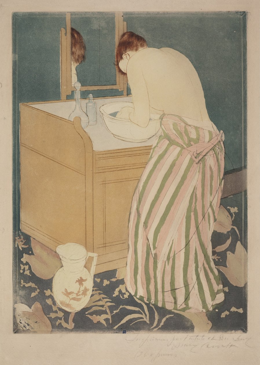 Donna che fa il bagno da Mary Cassatt