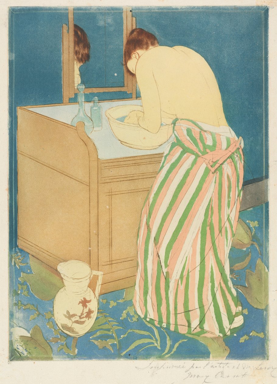 Donna che fa il bagno da Mary Cassatt