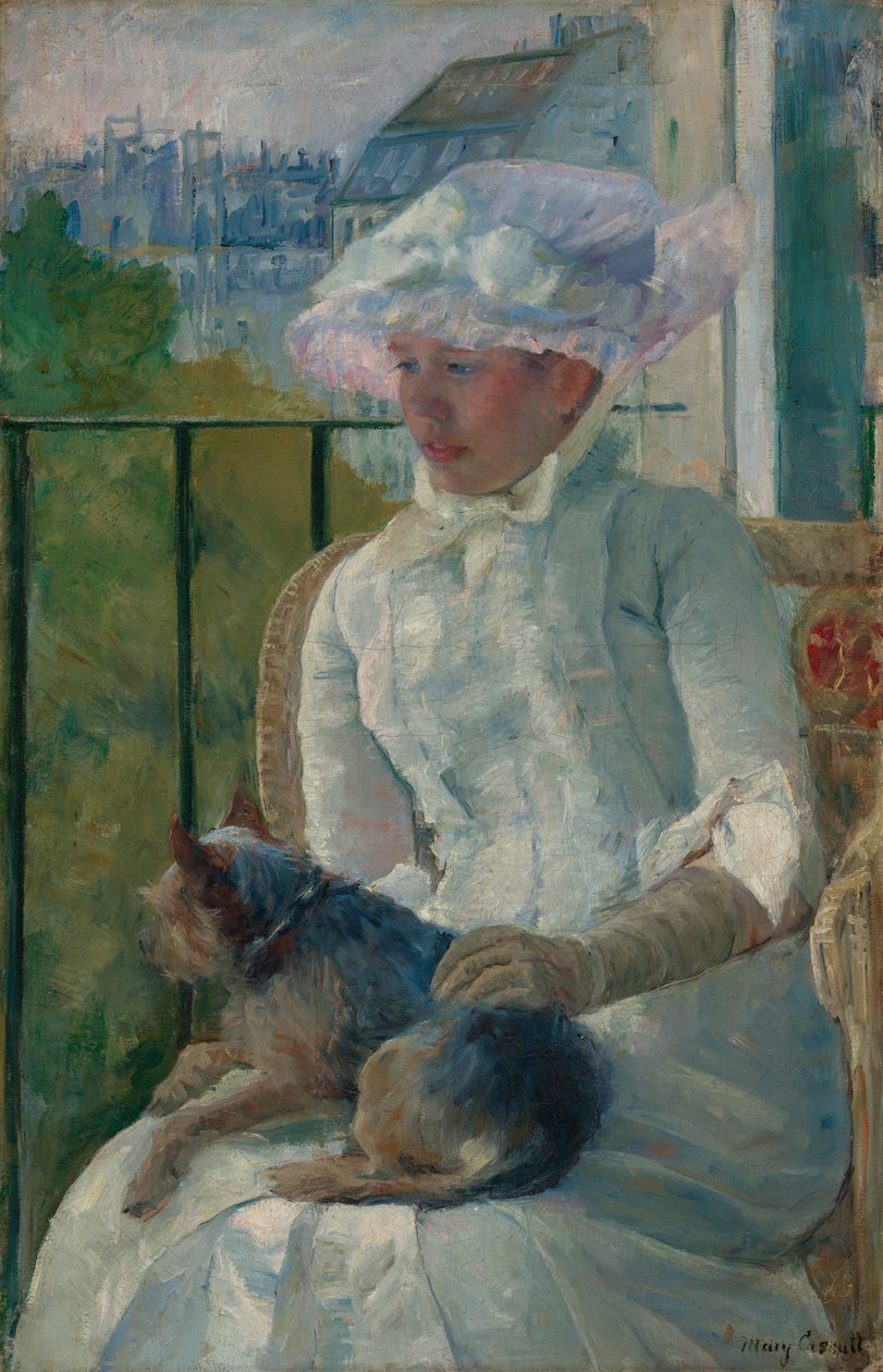 Giovane ragazza alla finestra da Mary Cassatt