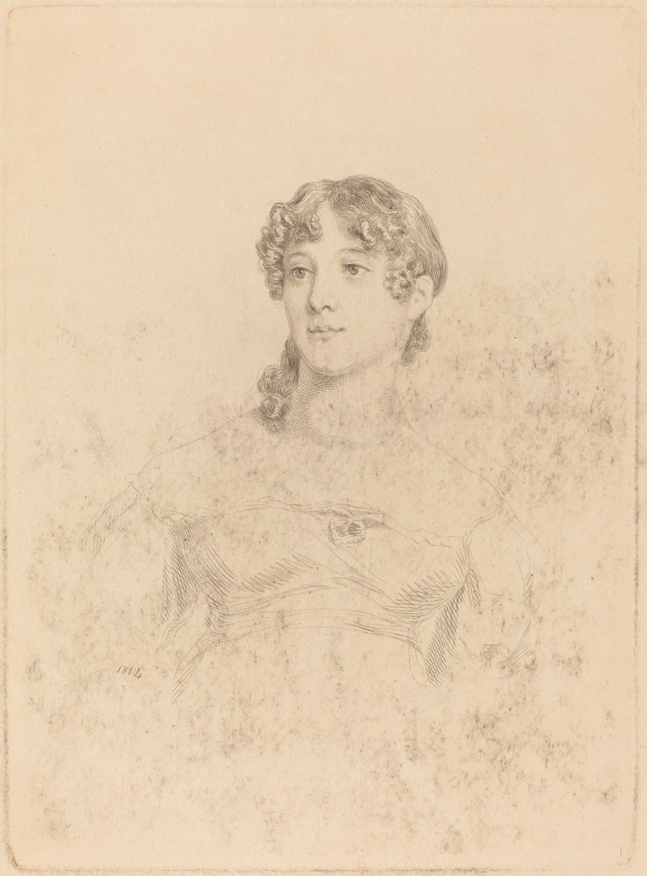 Lady Maria Hooker Quando Miss Turner a Diciassette Anni da Mary Dawson Turner, after Thomas Phillips