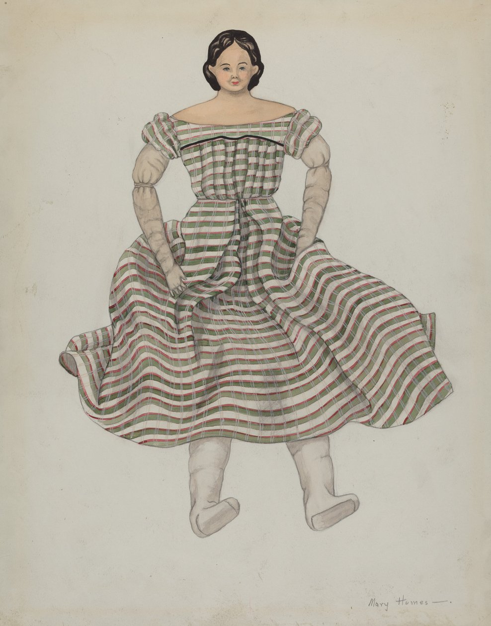Bambola e costume, c. 1937 da Mary E Humes