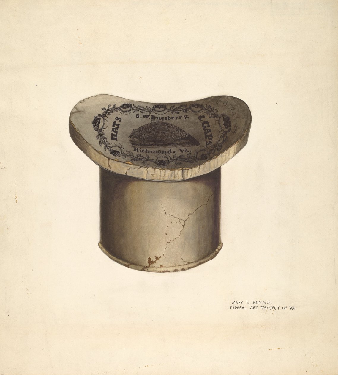 Scatola per cappelli, c. 1939 da Mary E Humes