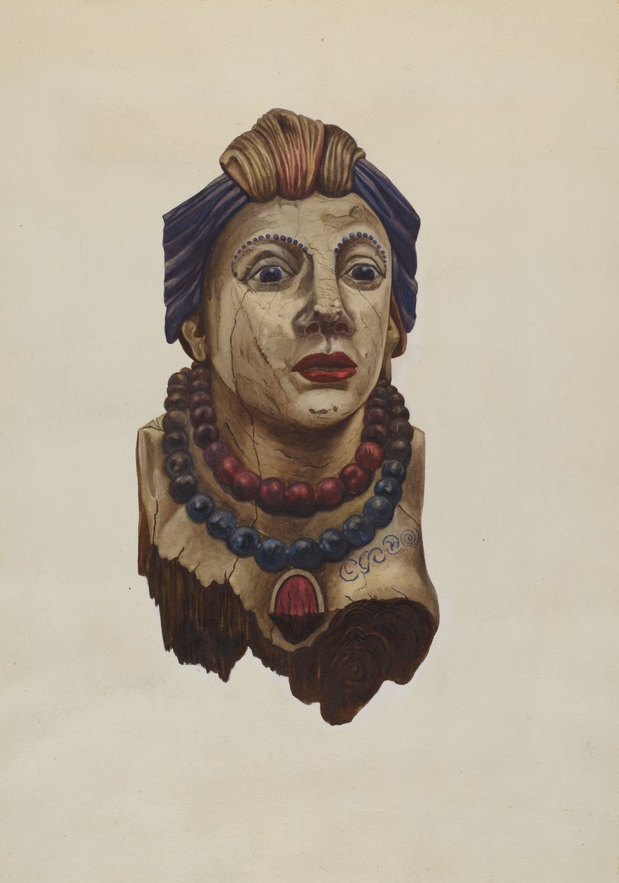 Figura di principessa indiana, c. 1938 da Mary E Humes