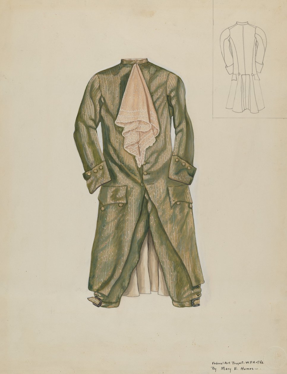 Abito da uomo, c. 1937 da Mary E Humes
