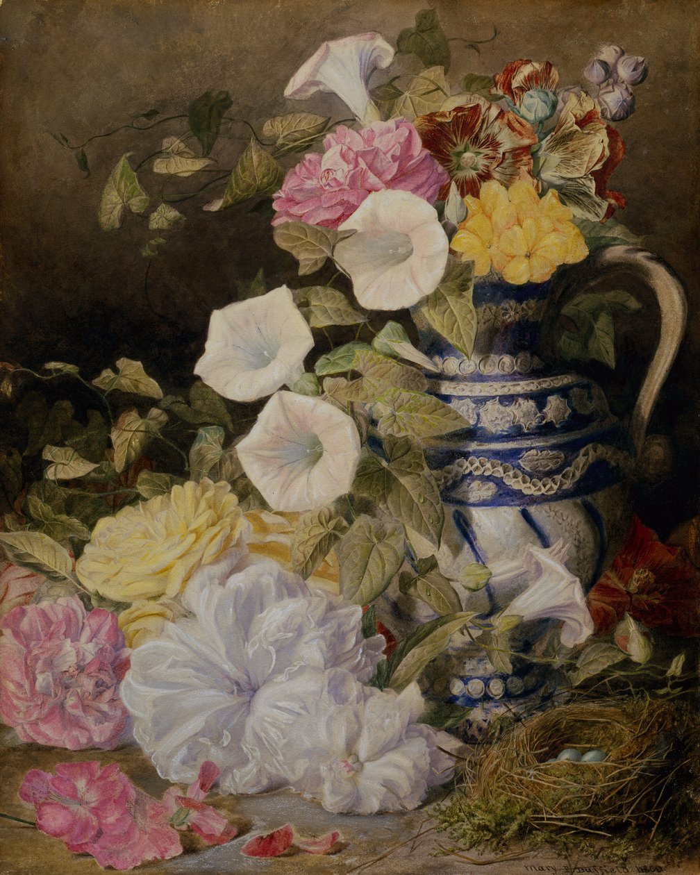 Natura morta con vaso di fiori da Mary Elizabeth Duffield