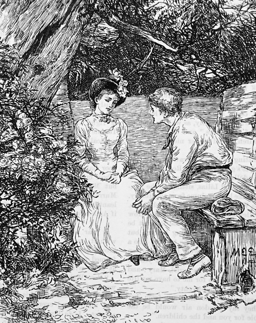 Una coppia in corteggiamento da Mary Ellen Edwards