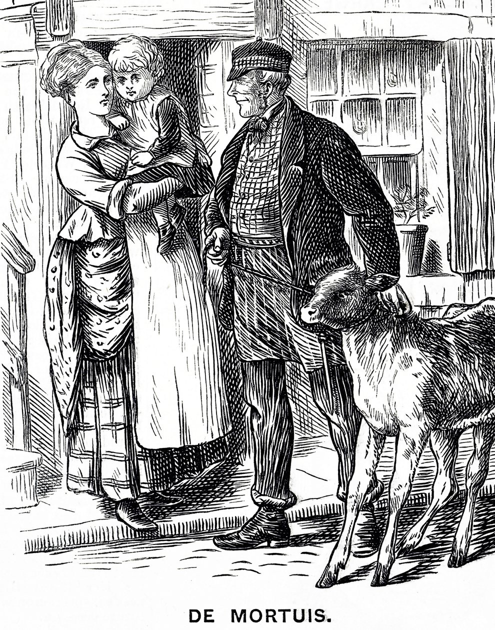 Illustrazione di una bambina accudita dalle zie e dallo zio per un pomeriggio da Mary Ellen Edwards