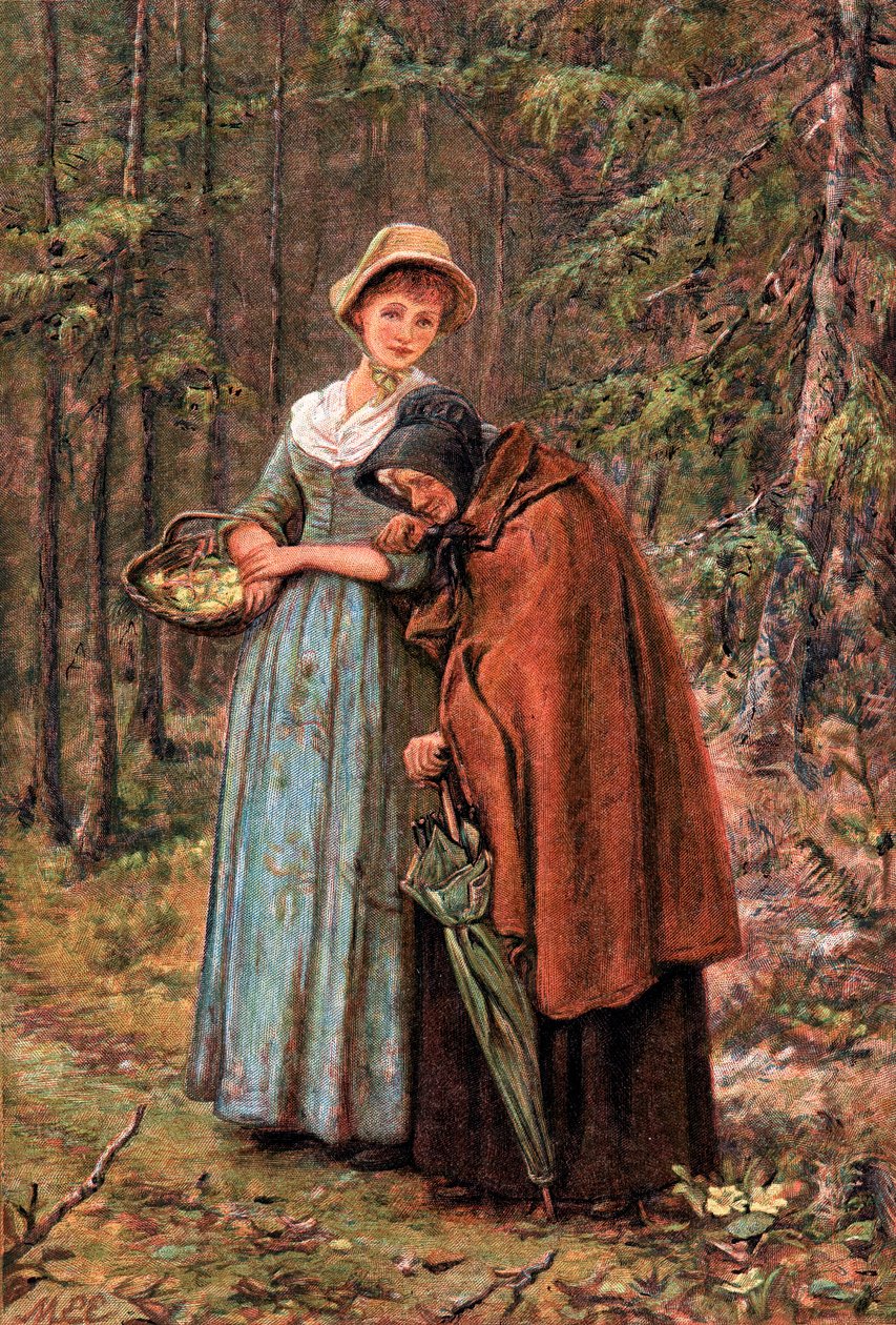 La foglia verde e la secca, 1887 da Mary Ellen Edwards