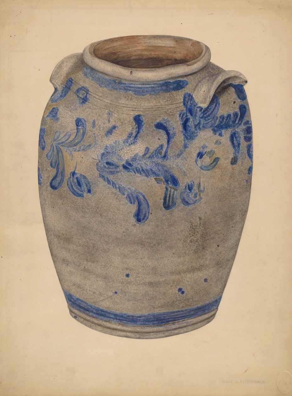 Vaso di terracotta, 1935-1942 da Mary Fitzgerald