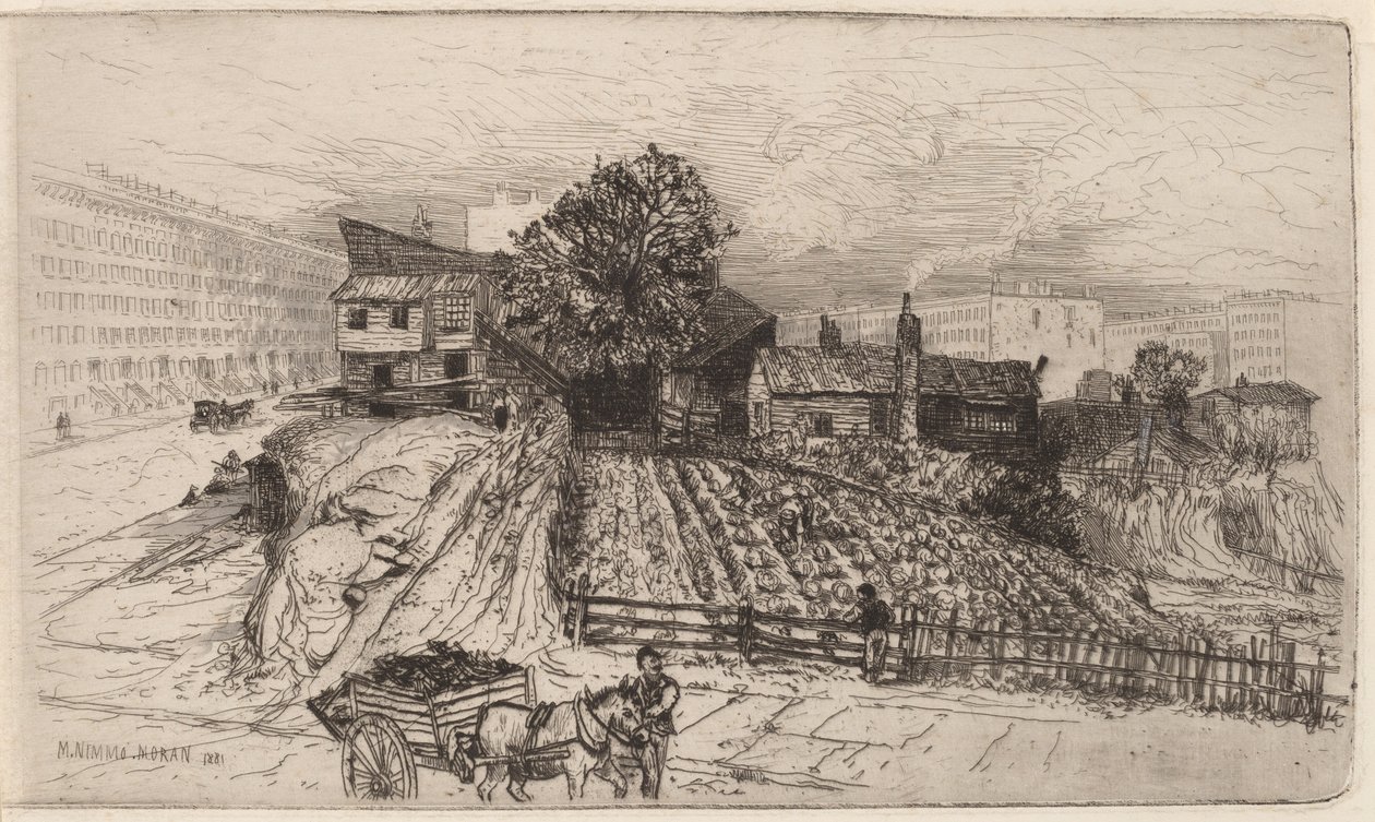 Una fattoria cittadina—New York da Mary Nimmo Moran