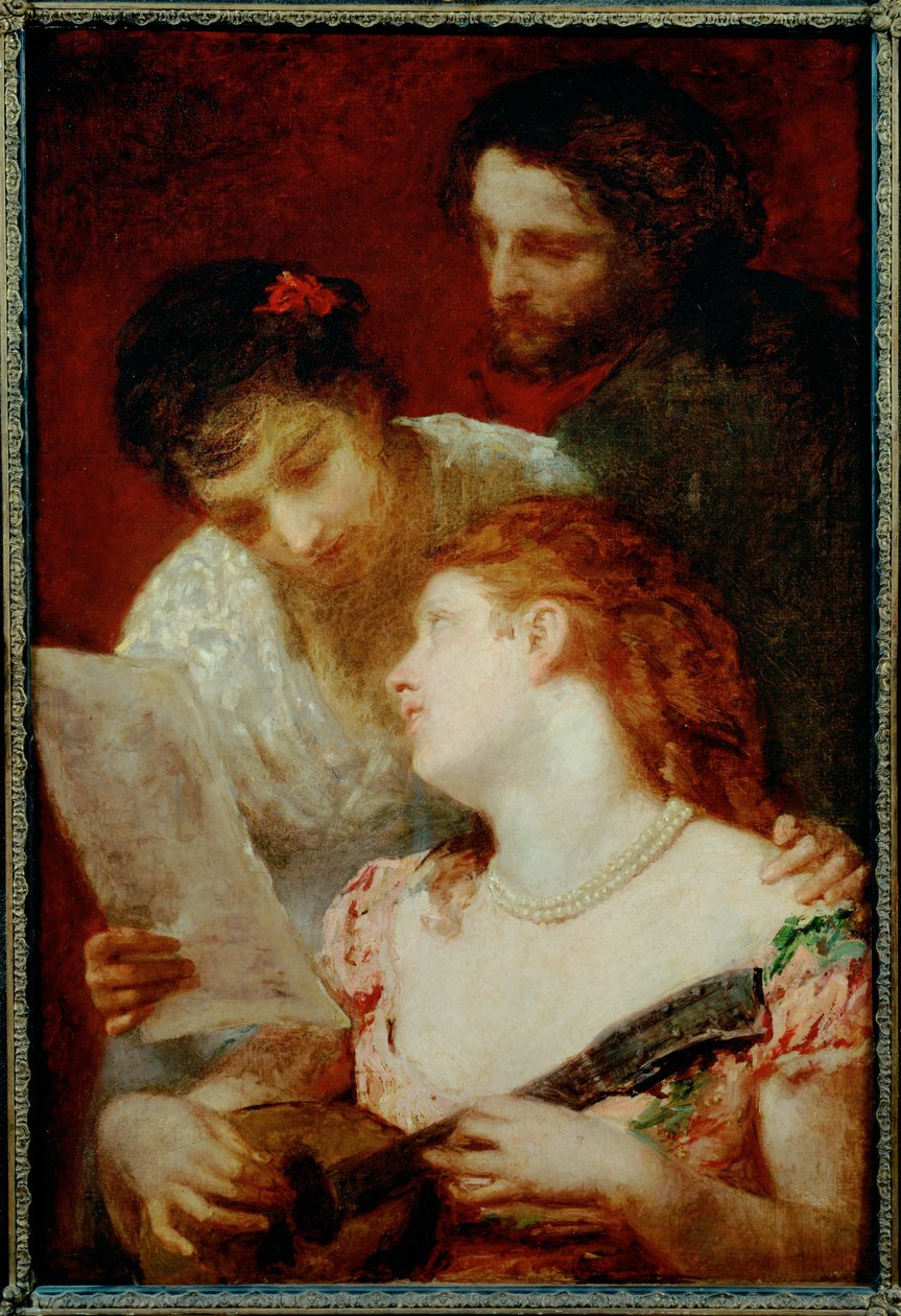 Una festa musicale... (pittura su tela) da Mary Stevenson Cassatt