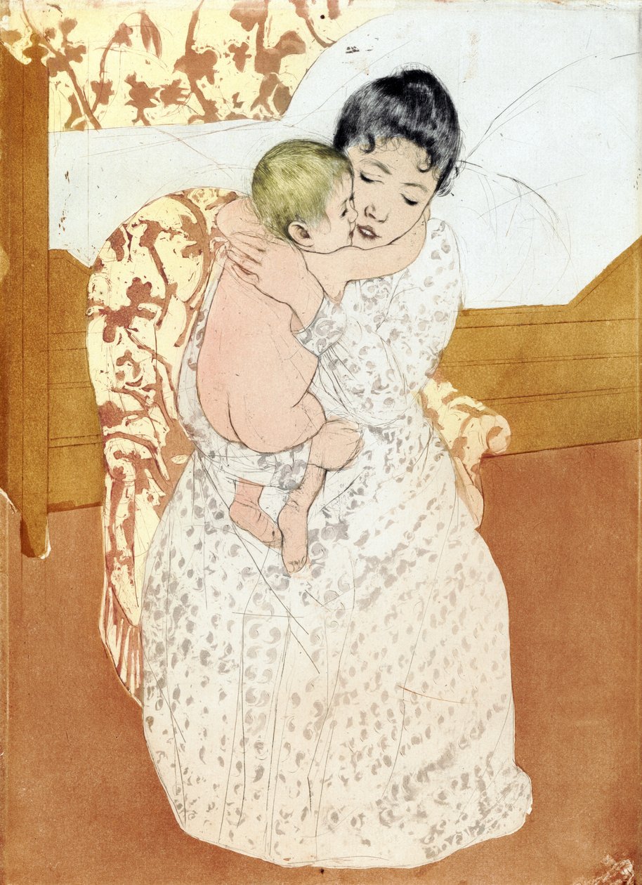 Carezza materna 1891; di Mary Cassatt da Mary Stevenson Cassatt