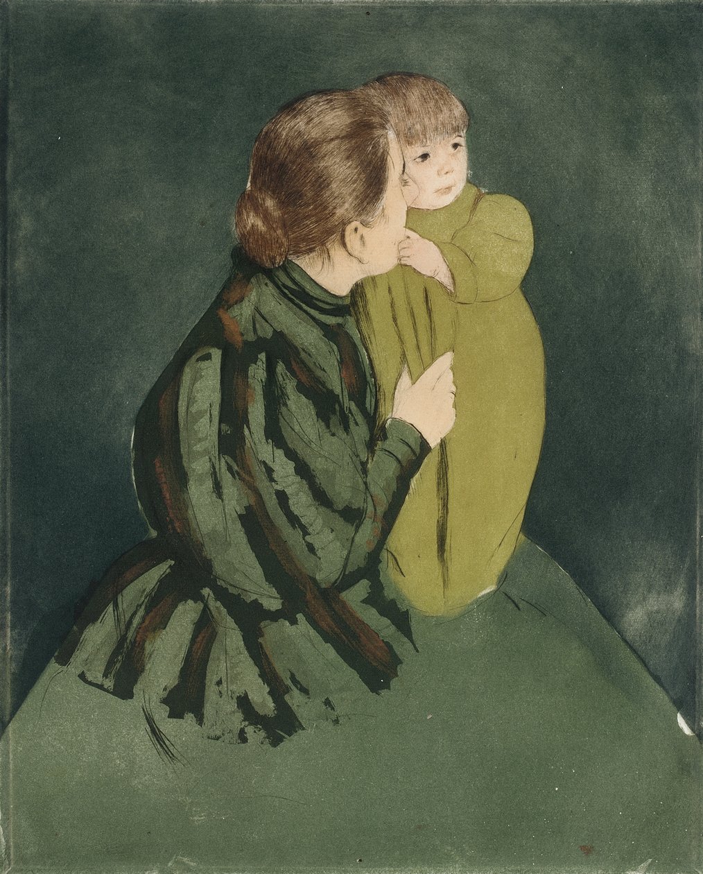 Madre contadina e bambino, c.1894 da Mary Stevenson Cassatt