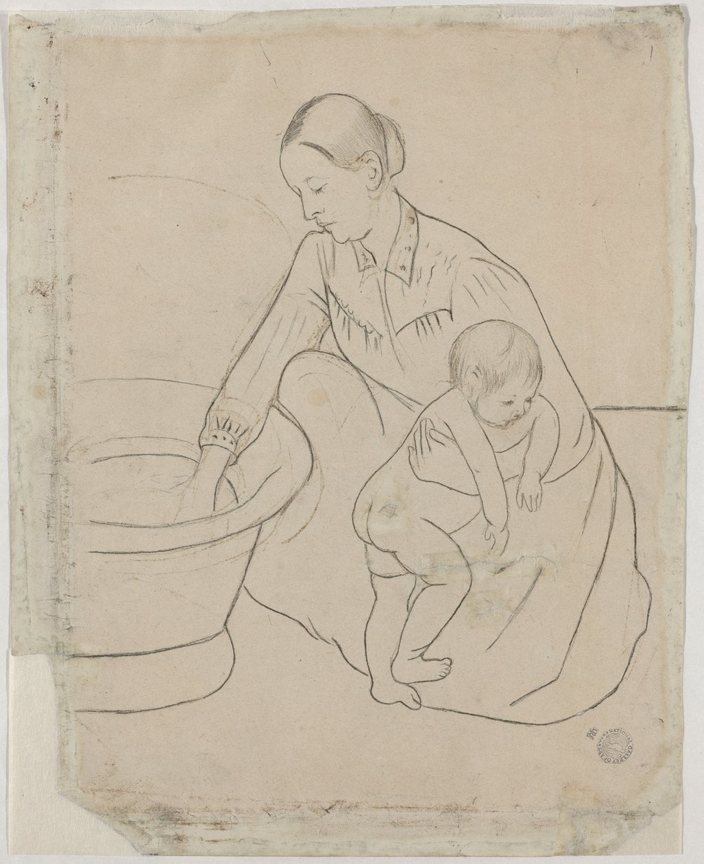 Il bagno [verso] da Mary Stevenson Cassatt