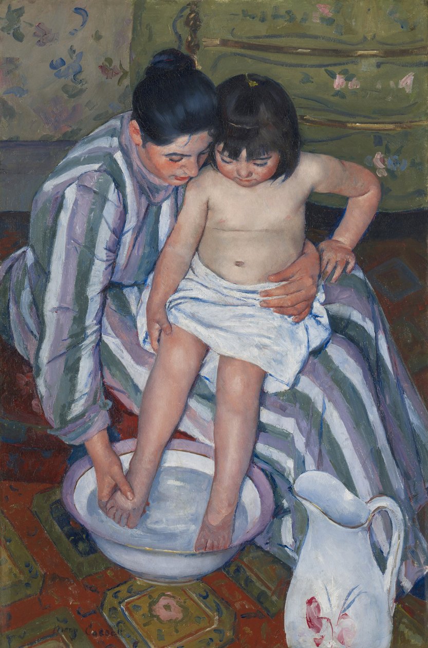 Il bagno del bambino da Mary Stevenson Cassatt