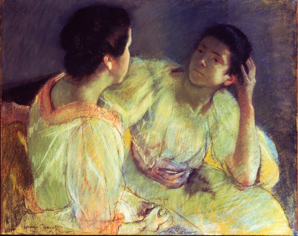 La conversazione, c.1896 da Mary Stevenson Cassatt