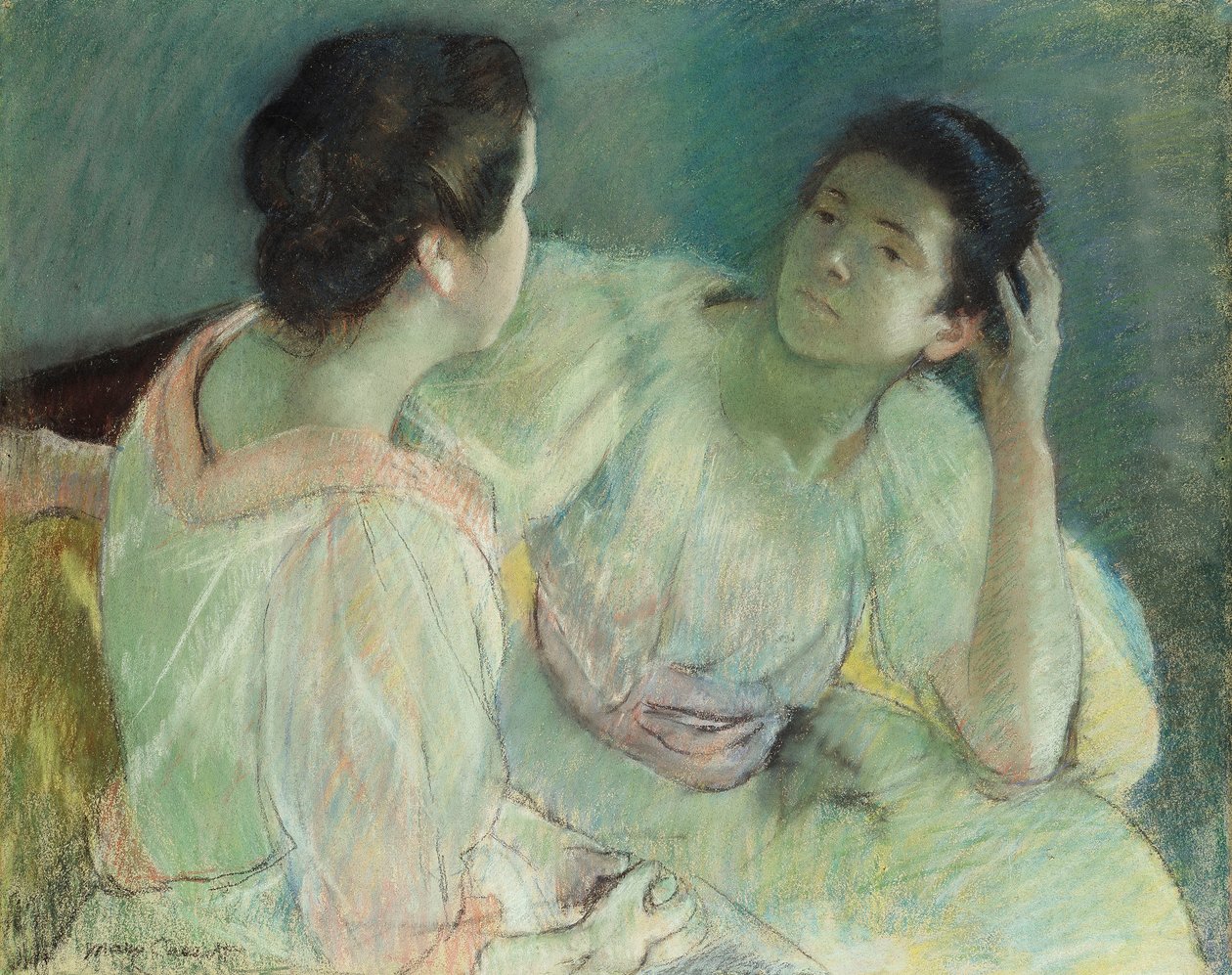 La conversazione, c.1896 da Mary Cassatt
