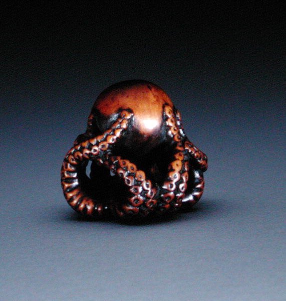 Netsuke raffigurante un polpo, c.1760-70 da Masanao