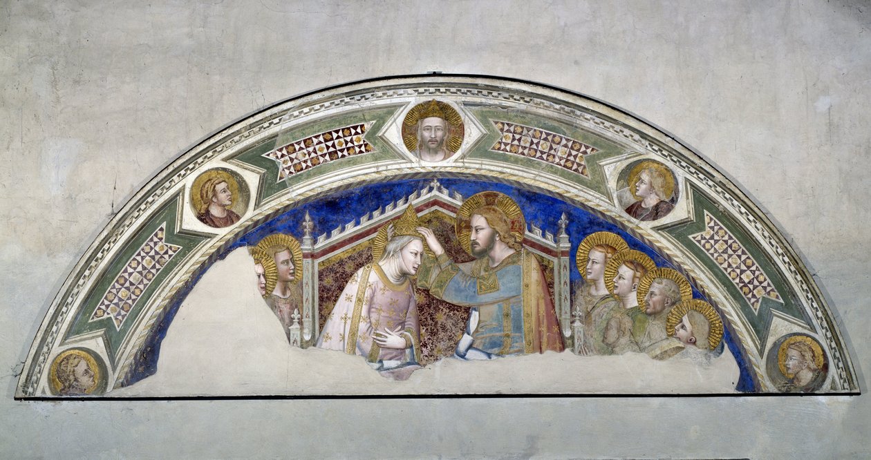 Incoronazione della Vergine. Dipinto di Maso di Banco (attivo tra il 1335 e il 1346) da Maso di Banco