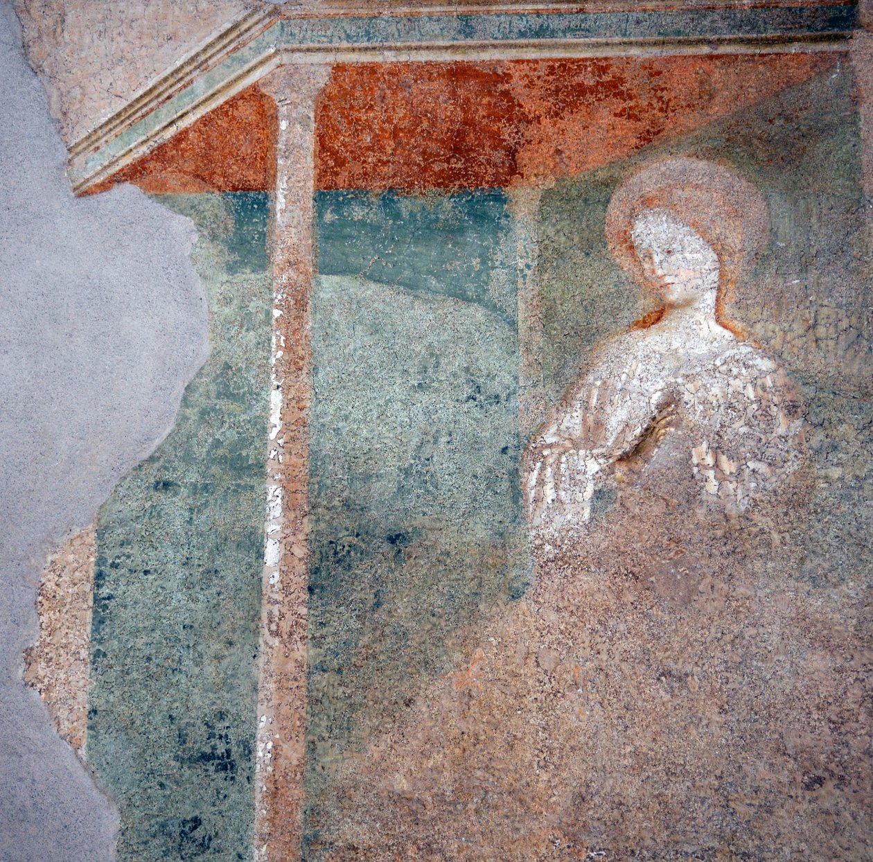 Affresco di Masolino da Panicale nel Battistero di Castiglione, particolare dell