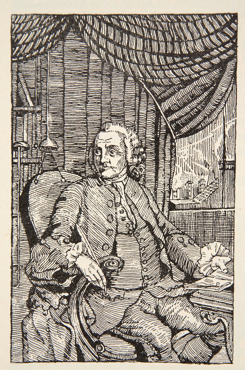Franklin, copia di Boris Mestchersky (m.1957) illustrazione da 