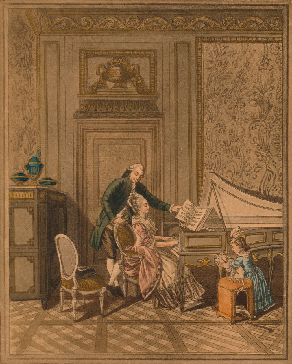 La lezione di clavicembalo da Massard