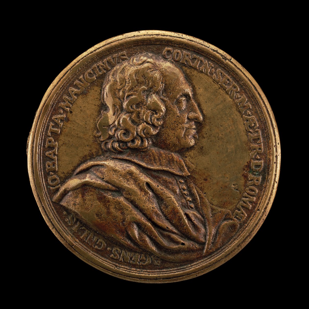 Giovanni Battista Mancini, morto 1694, Agente Generale della Toscana a Roma (dritto), 1680 da Massimiliano Soldani