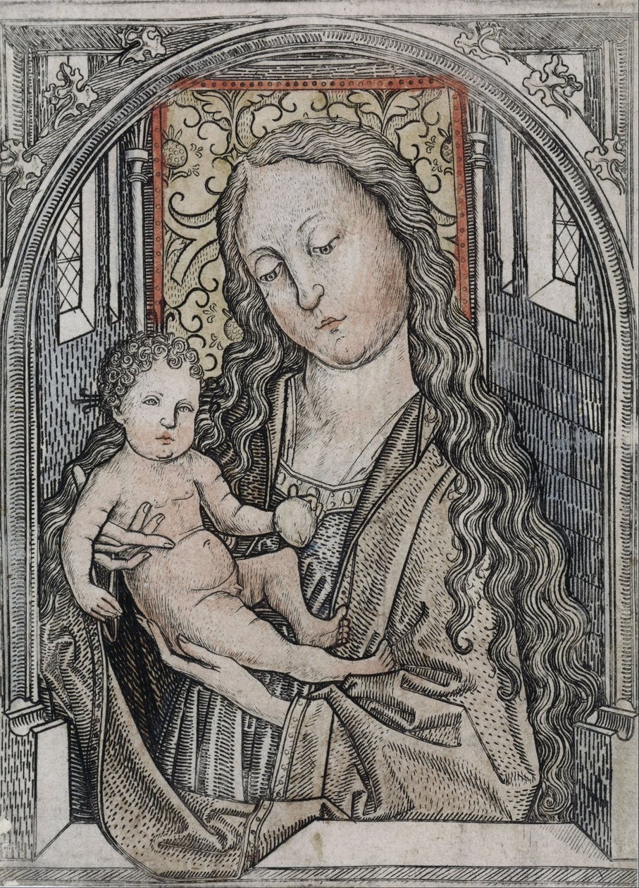 Madonna col Bambino da Master E.S.