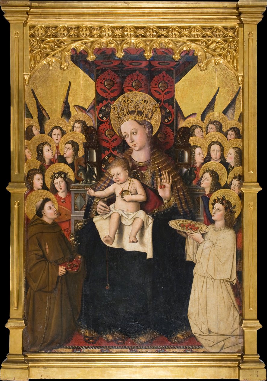 Apparizione della Vergine a San Francesco alla Porziuncola da Master of the Porciúncula
