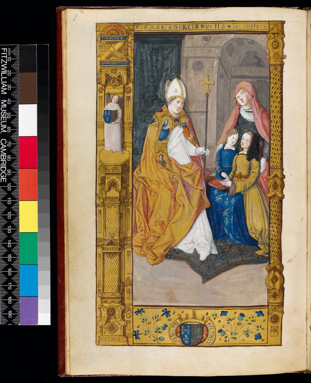 Ms 159, fol 2v Anna di Bretagna presentata a San Claudio, da 